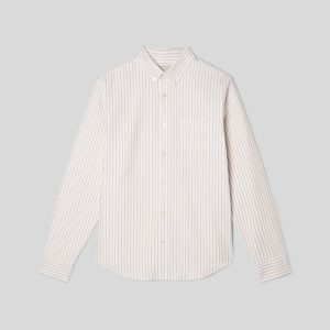 Alternative view of The Classic Oxford Shirt | Sahara / Off-White | Tall