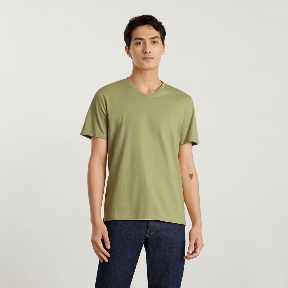 The Organic Cotton V-Neck Tee | Desert Palm - Image 2