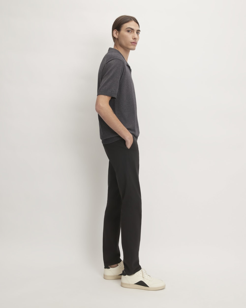 The No-Sweat Polo | Heather Ash - Image 6