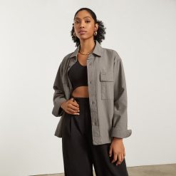 The Everyone Spring Shirt Jacket | Clay