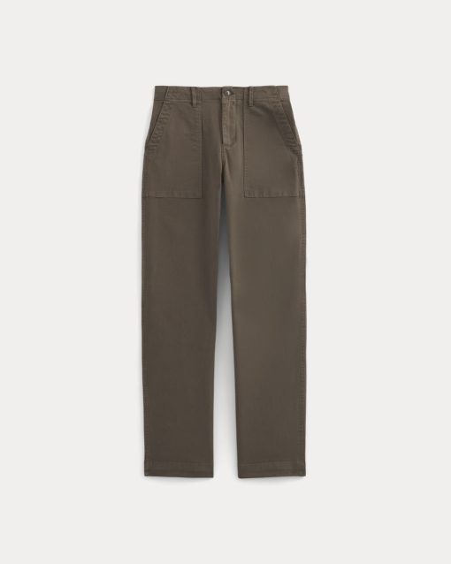 Alternative view of The Canvas Relaxed Pant | Earth Brown