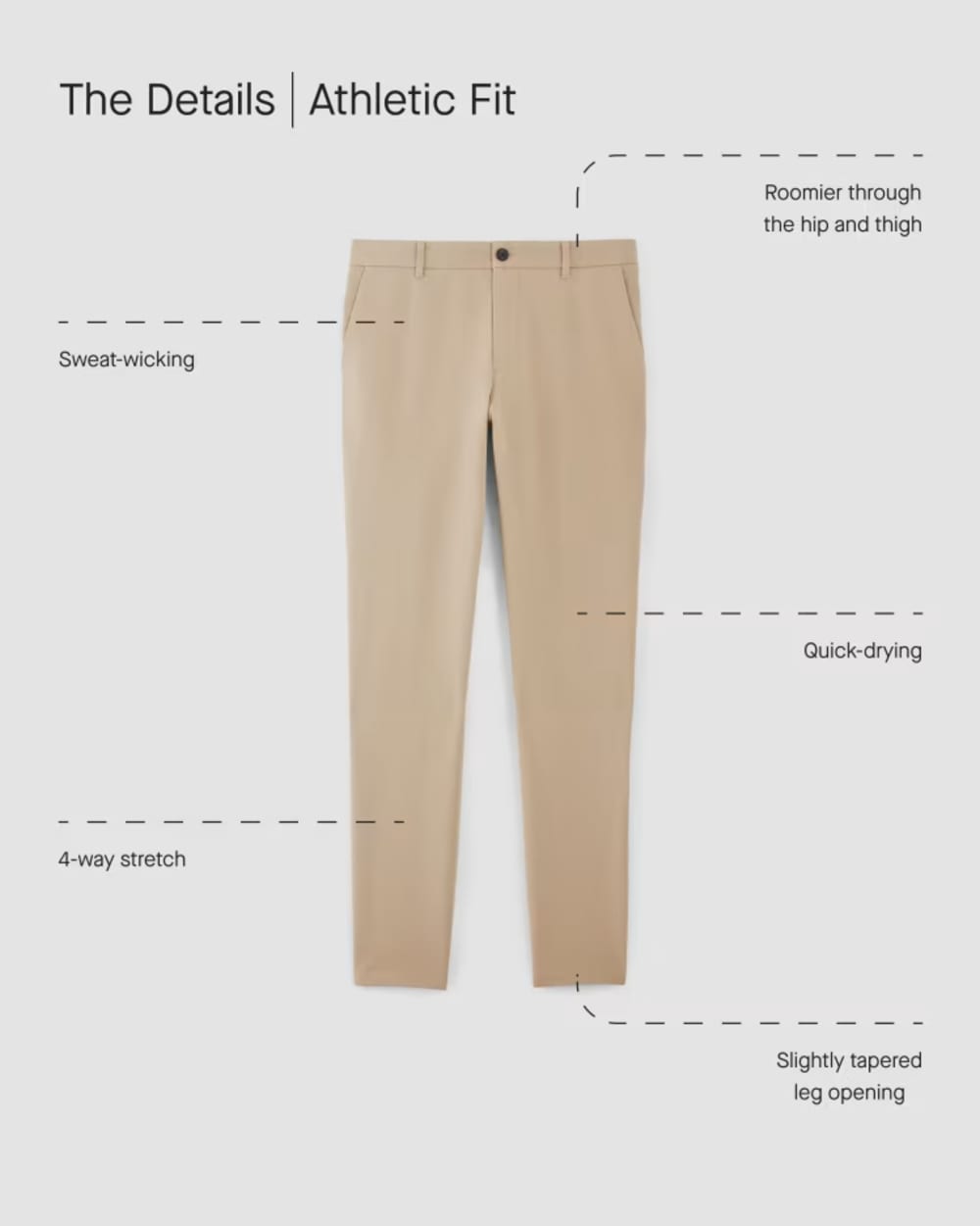 The Performance Chino | Uniform | Cocoa | Athletic - Image 4